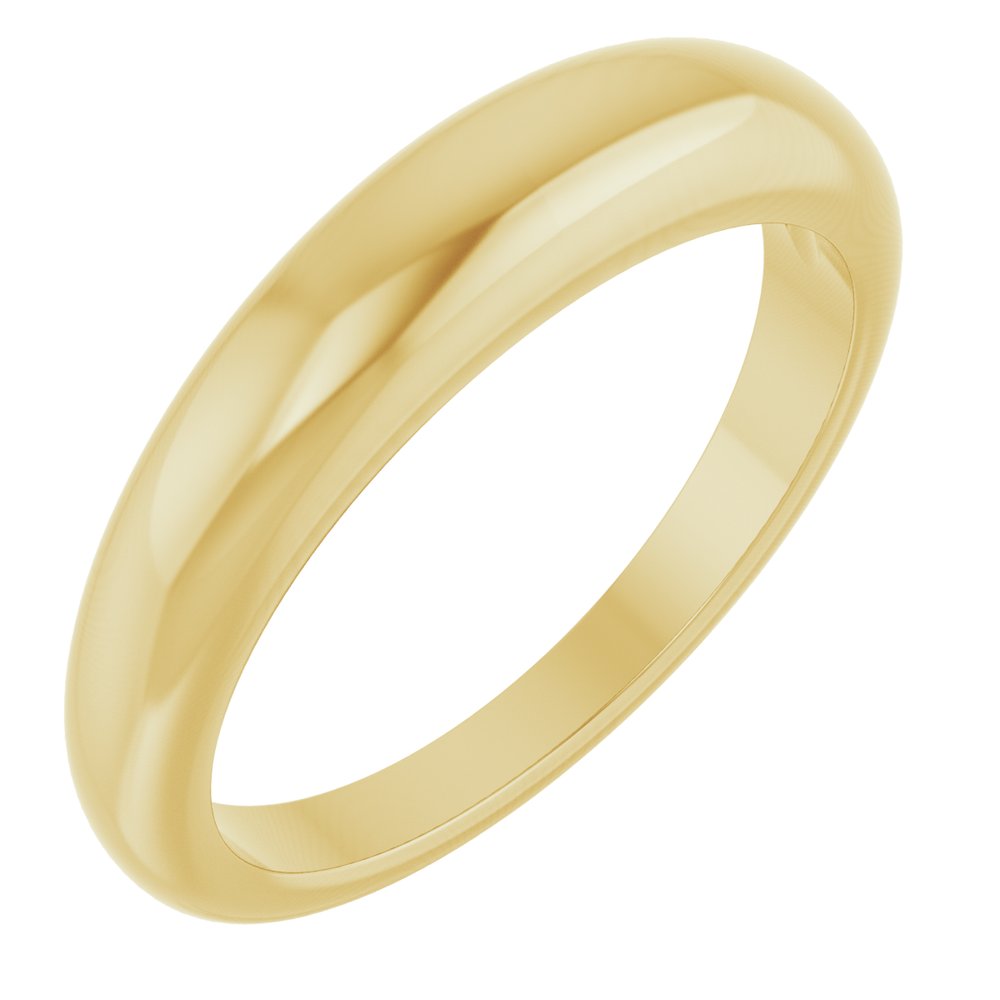 Essentials 14K Yellow Gold 4 Mm Petite Dome Ring