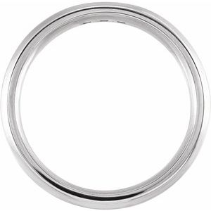 14K Gold 1/8 CTW Beveled Comfort-Fit Diamond Wedding Band