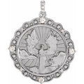 1/6 Ctw Natural Diamond Guardian Angel Pendant (Style R45416)