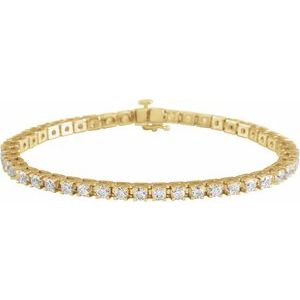 Natural Diamond Line Bracelet (Style 653702)