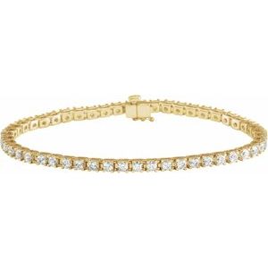 Natural Diamond Line Bracelet (Style 653702)
