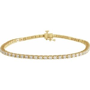 Natural Diamond Line Bracelet (Style 653702)
