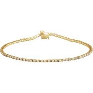 Natural Diamond Line Bracelet (Style 653702)