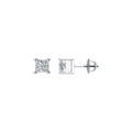 Square 4-Prong Stud Earrings