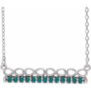 Natural Alexandrite Bar Necklace (Style 86823)