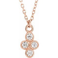 1/8 Ctw Natural Diamond Cluster Necklace (Style 87578)