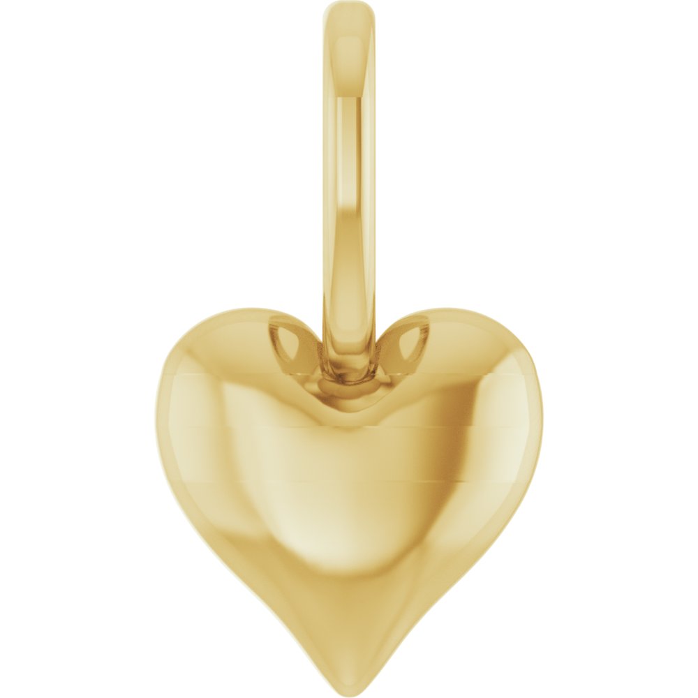 Jubilee 14K Yellow Gold Puffed Heart Charmpendant