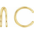 14K Yellow Gold Negative Space Ear Cuff