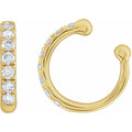 14K Yellow Gold 1/6 CTW Natural Diamond Ear Cuff