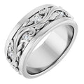 14K White Gold 1/4 CTW Natural Diamond Floral Band (Style 126080)