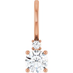 1/4 Ctw Natural Diamond Charm/Pendant (Style 88002)