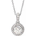 9/10 Ctw Natural Diamond Necklace (Style 68601)