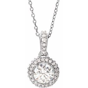 9/10 Ctw Natural Diamond Necklace (Style 68601)