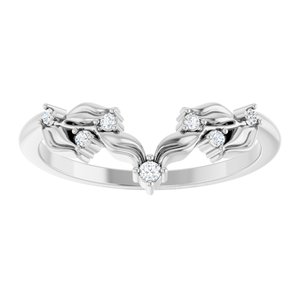 Diamond .05 CTW Contour Wedding Band