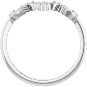 Diamond .05 CTW Contour Wedding Band