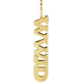 Believer 14K Yellow Gold Wwjd Charmpendant