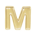Jubilee 14K Yellow Gold Block Initial M Slide Pendant