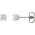 Round 4-Prong Stud Earrings