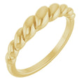 Essentials 14K Yellow Gold Rope Dome Ring