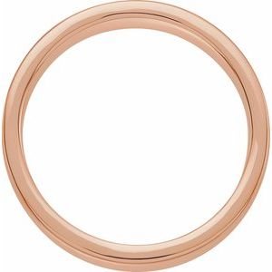 14K Gold Nugget Inlay Satin Wedding Band