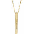 Engravable Bar Necklace or Pendant