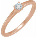 Natural Blue Moonstone Solitaire Ring (Style 72314)