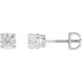 Round 4-Prong Stud Earrings