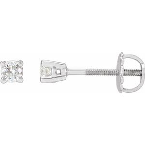 Natural Diamond Stud Earrings