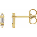 14K Yellow Gold 1/10 CTW Natural Diamond Earrings
