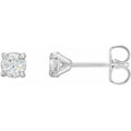 Round 4-Prong Cocktail-Style Claw Stud Earrings