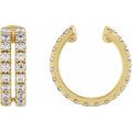 14K Yellow Gold 1/2 CTW Lab-Grown Diamond Ear Cuff