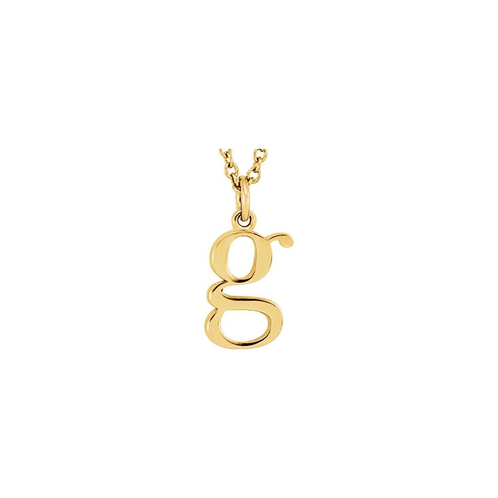 Lowercase Initial Necklace or Charm/Pendant
