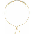14K Yellow Gold 1 CTW Lab-Grown Diamond Bolo 9 1/2" Bracelet
