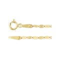 14K Yellow 1.9 mm Keyhole 18" Chain