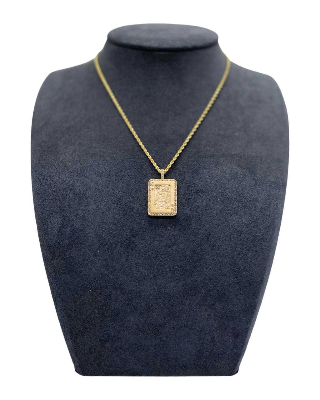 Queen of Hearts Card Pendant