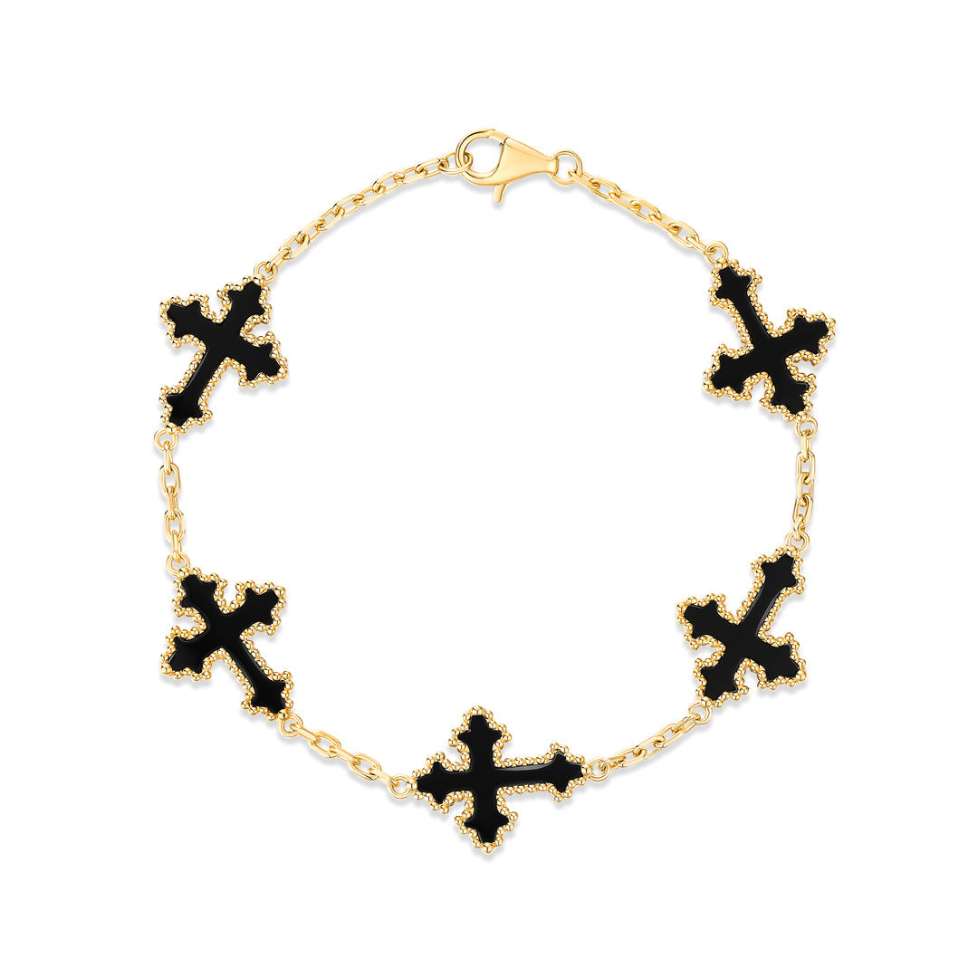 Nightfall Cross Bracelet