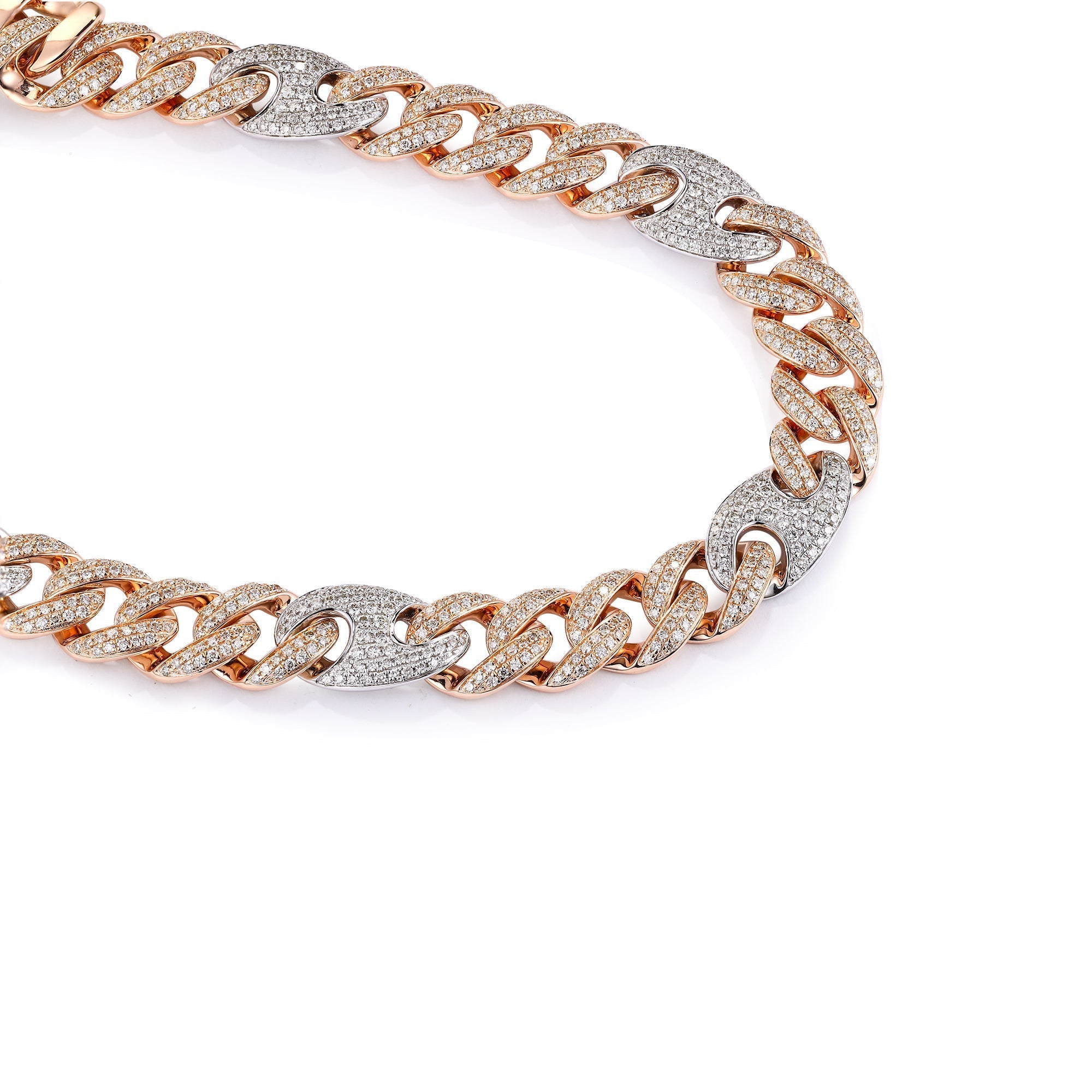 Two Tone Gucci-Cuban Bracelet