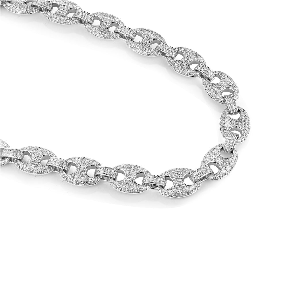 10mm Iced Out Gucci Link Bracelet