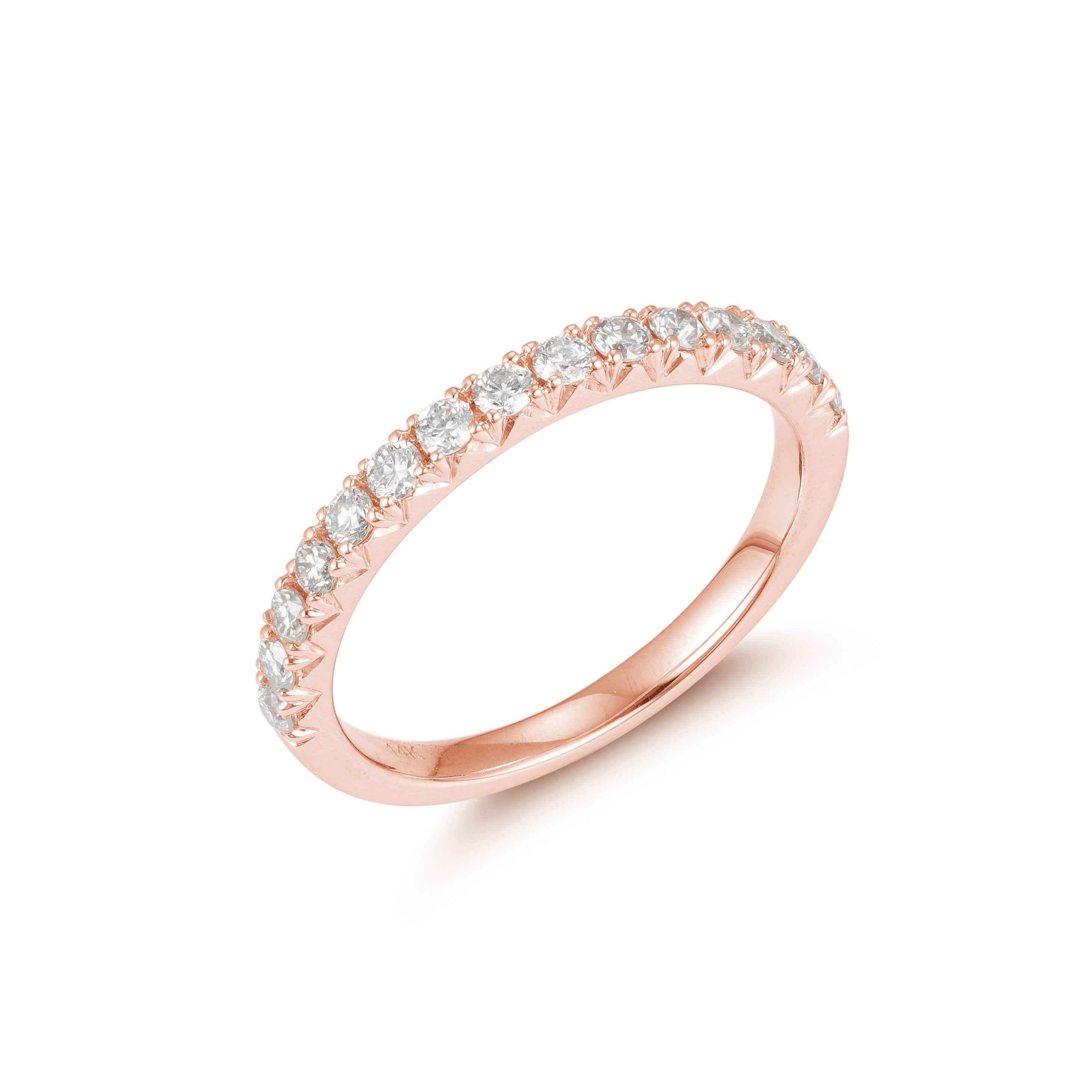 Radiant Reflections Half Eternity Ring