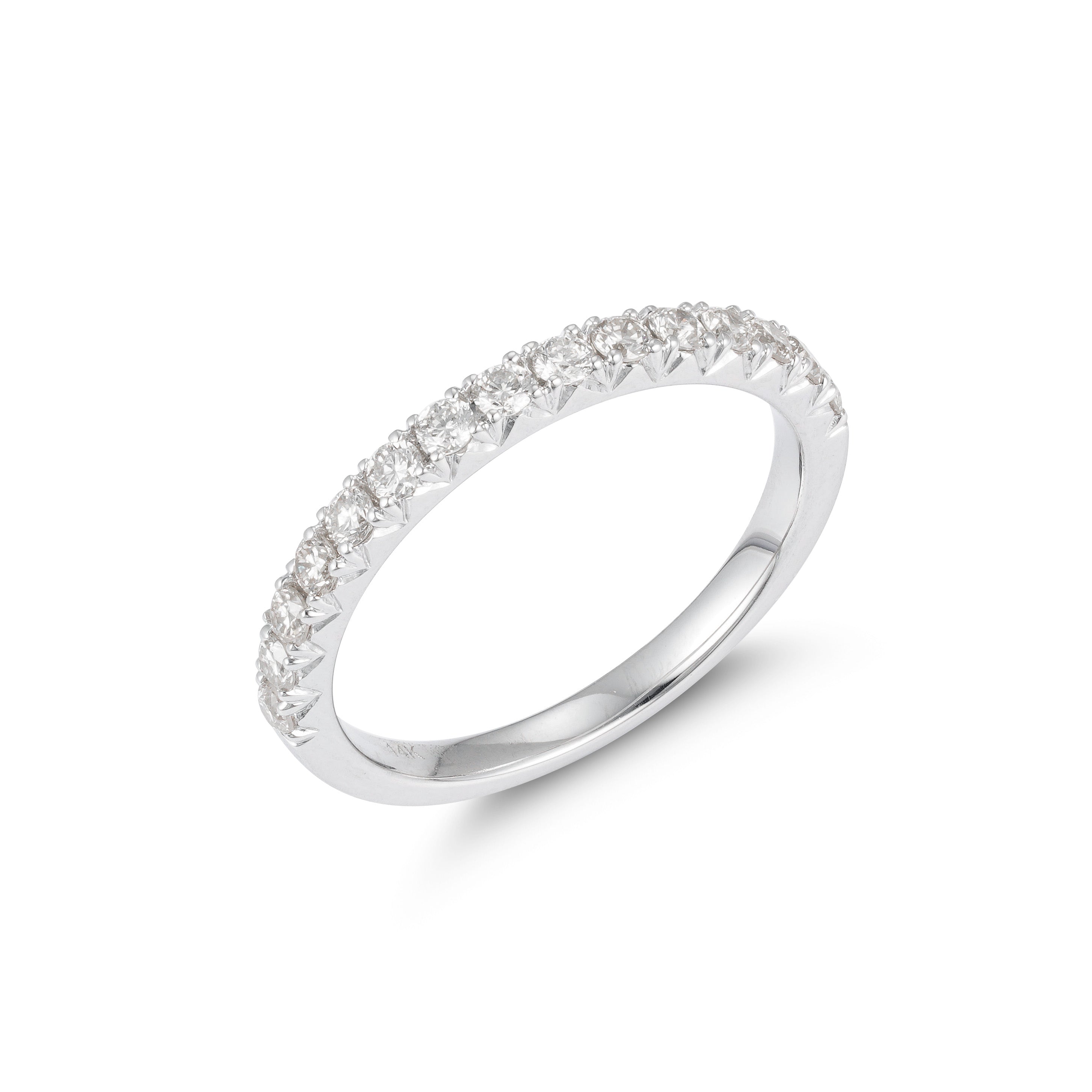 Radiant Reflections Half Eternity Ring