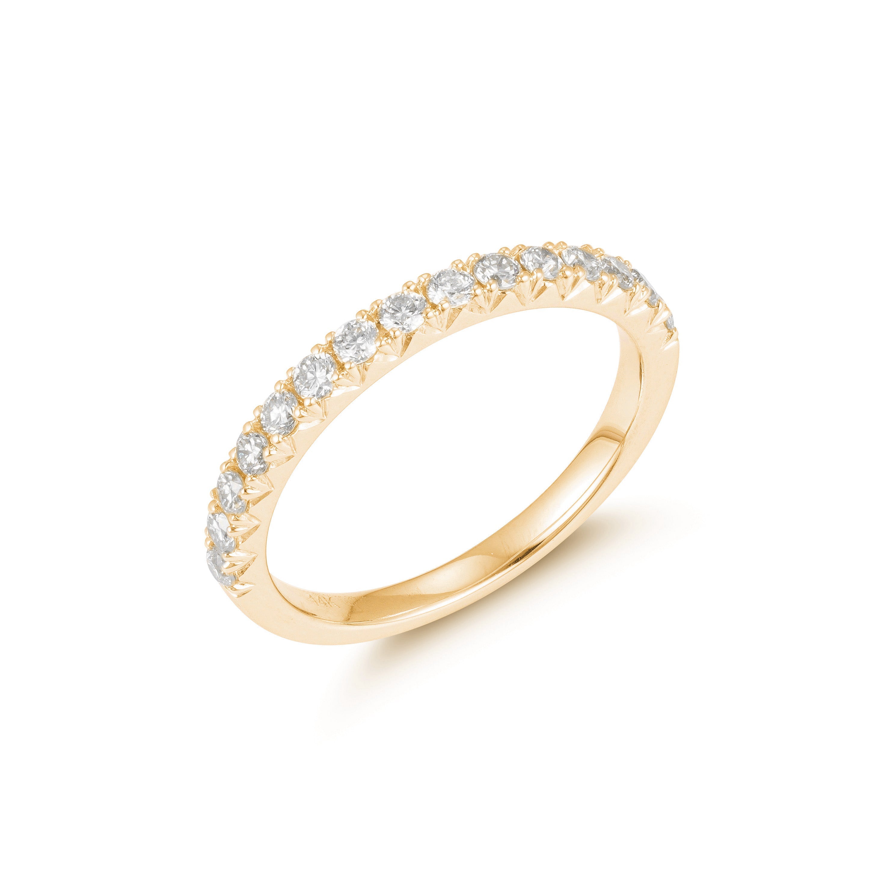 Radiant Reflections Half Eternity Ring
