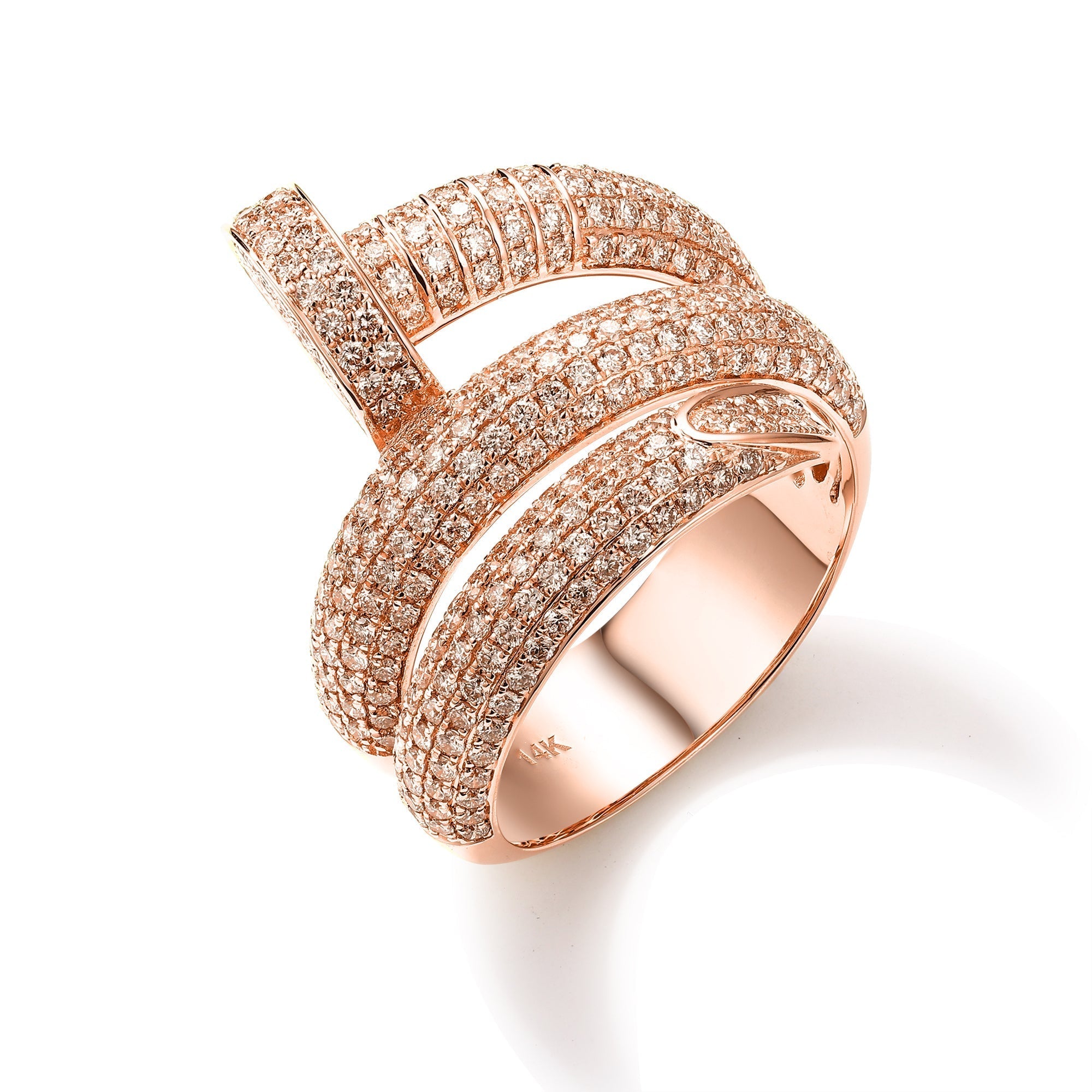 Nail King Diamond Ring