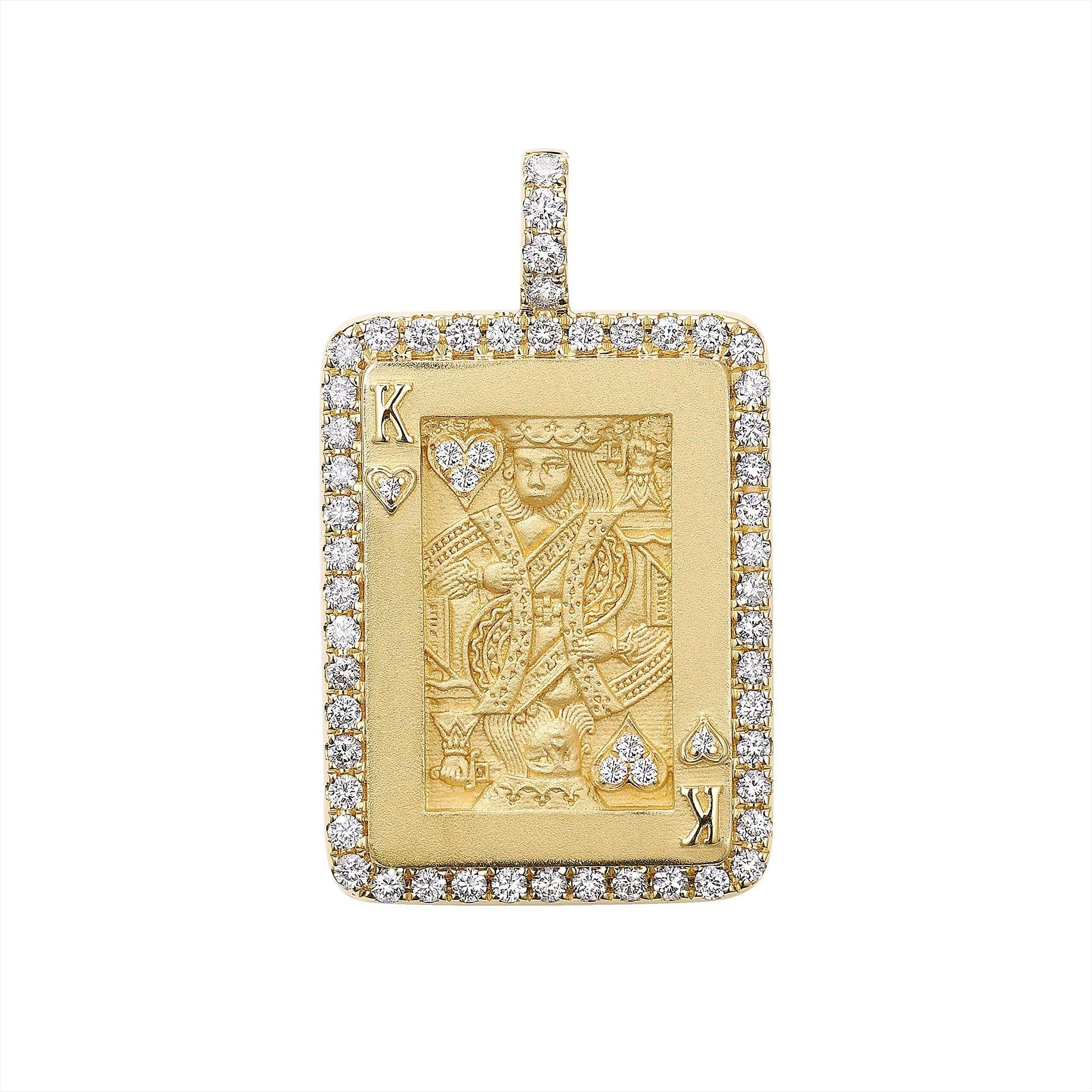 King of Hearts Card Pendant