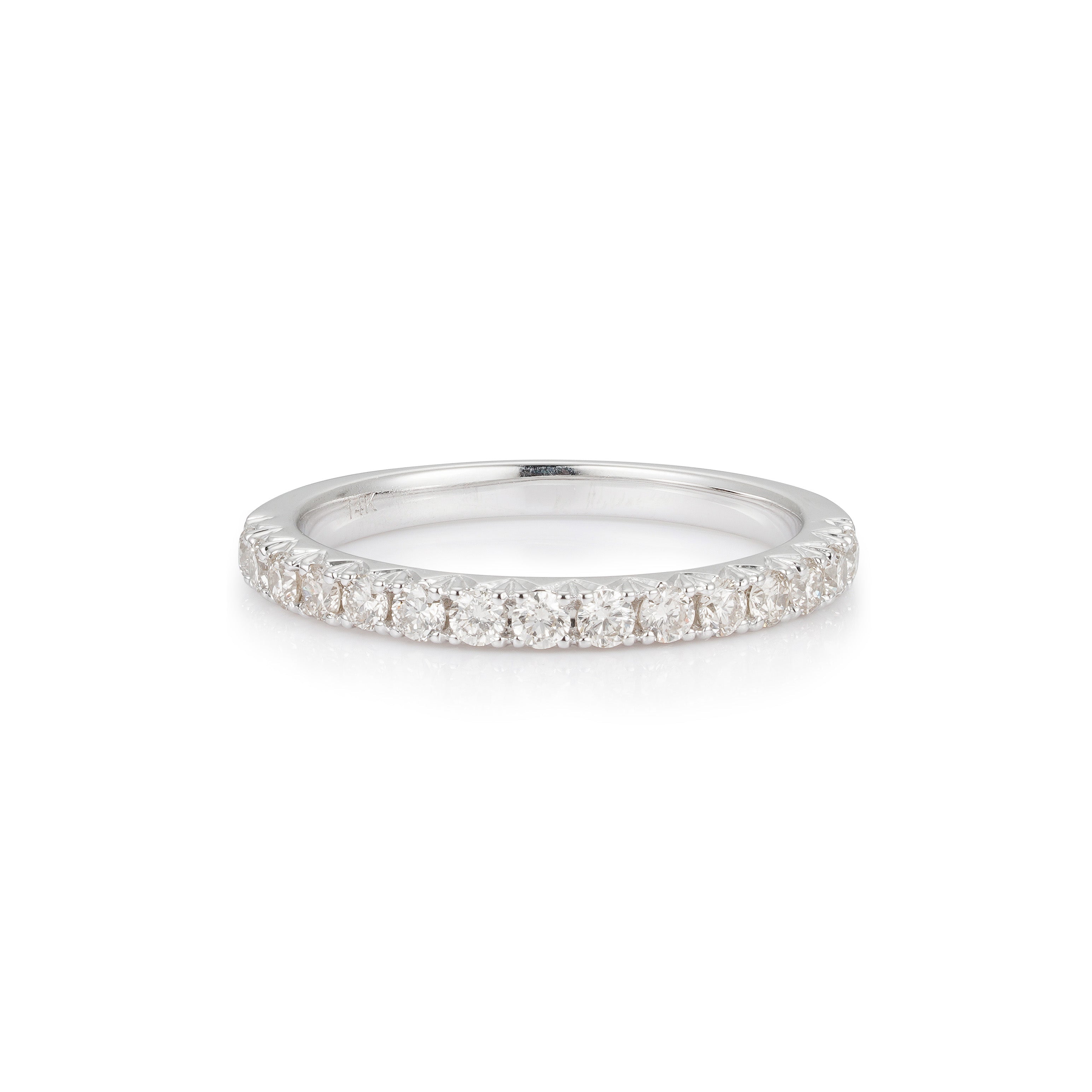 Radiant Reflections Half Eternity Ring