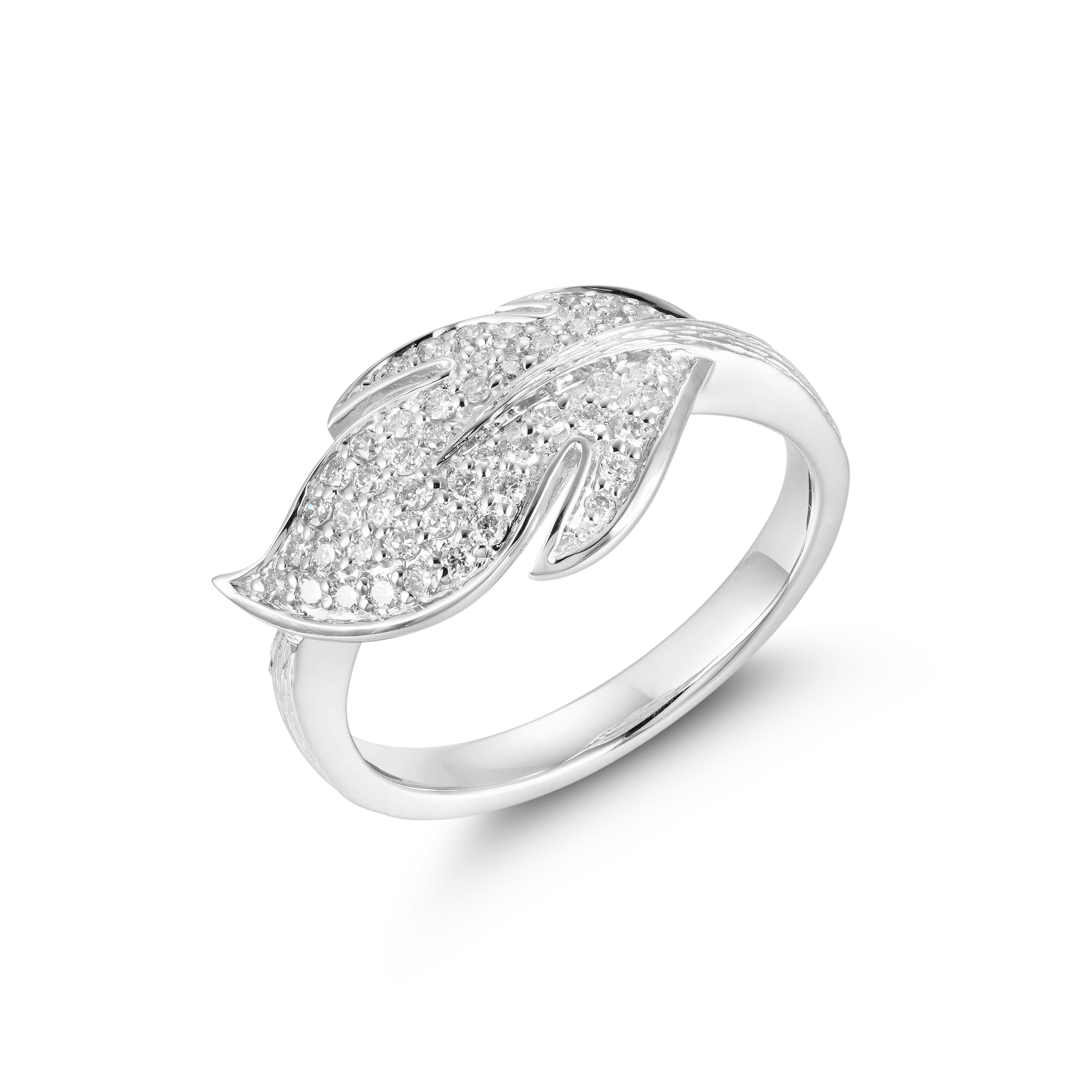 Feuille de Diamants Diamond Ring