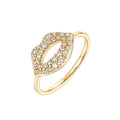Kissing Lips Diamond Ring
