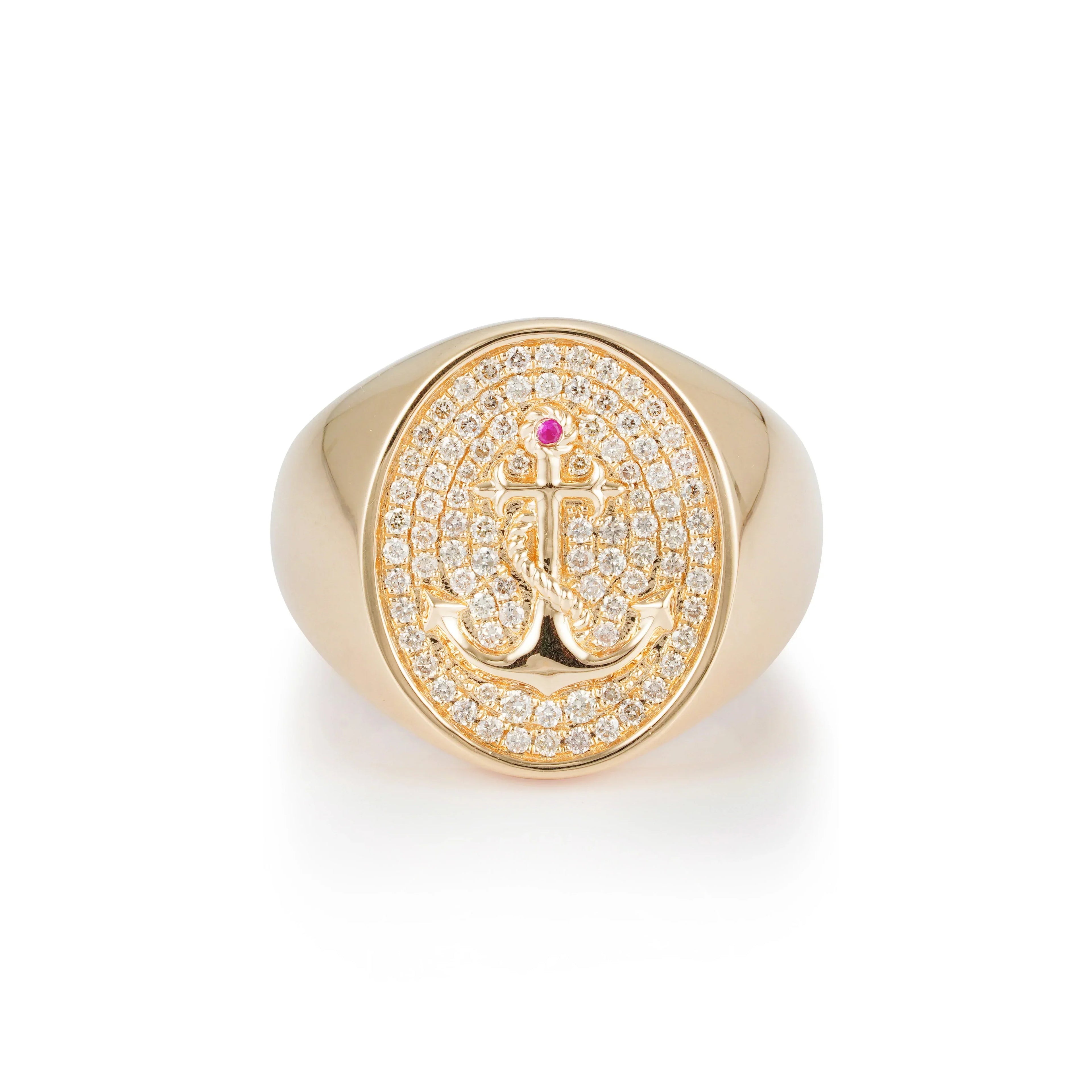 Mariner's Diamond Signet Ring