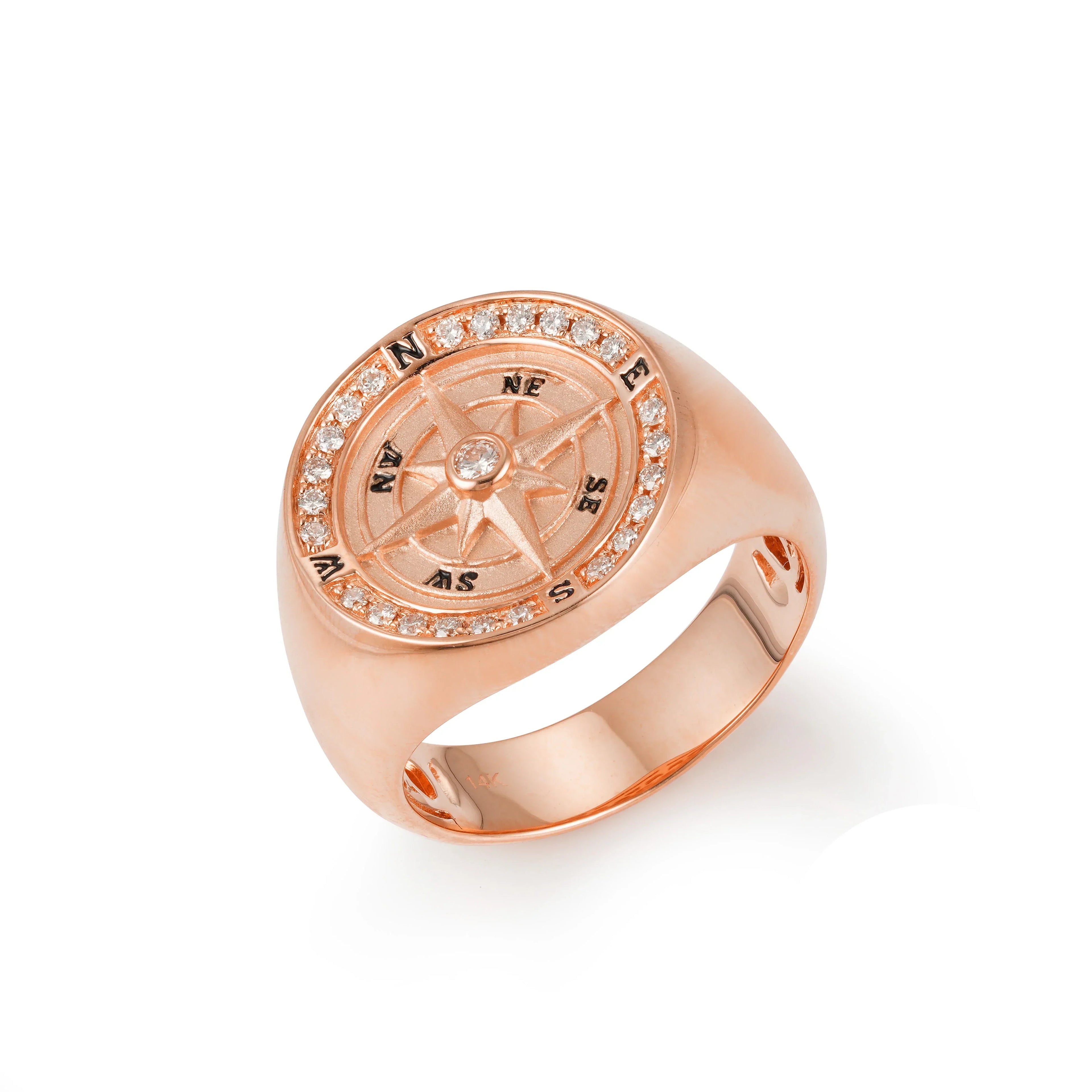 Navigator Diamond Signet Ring
