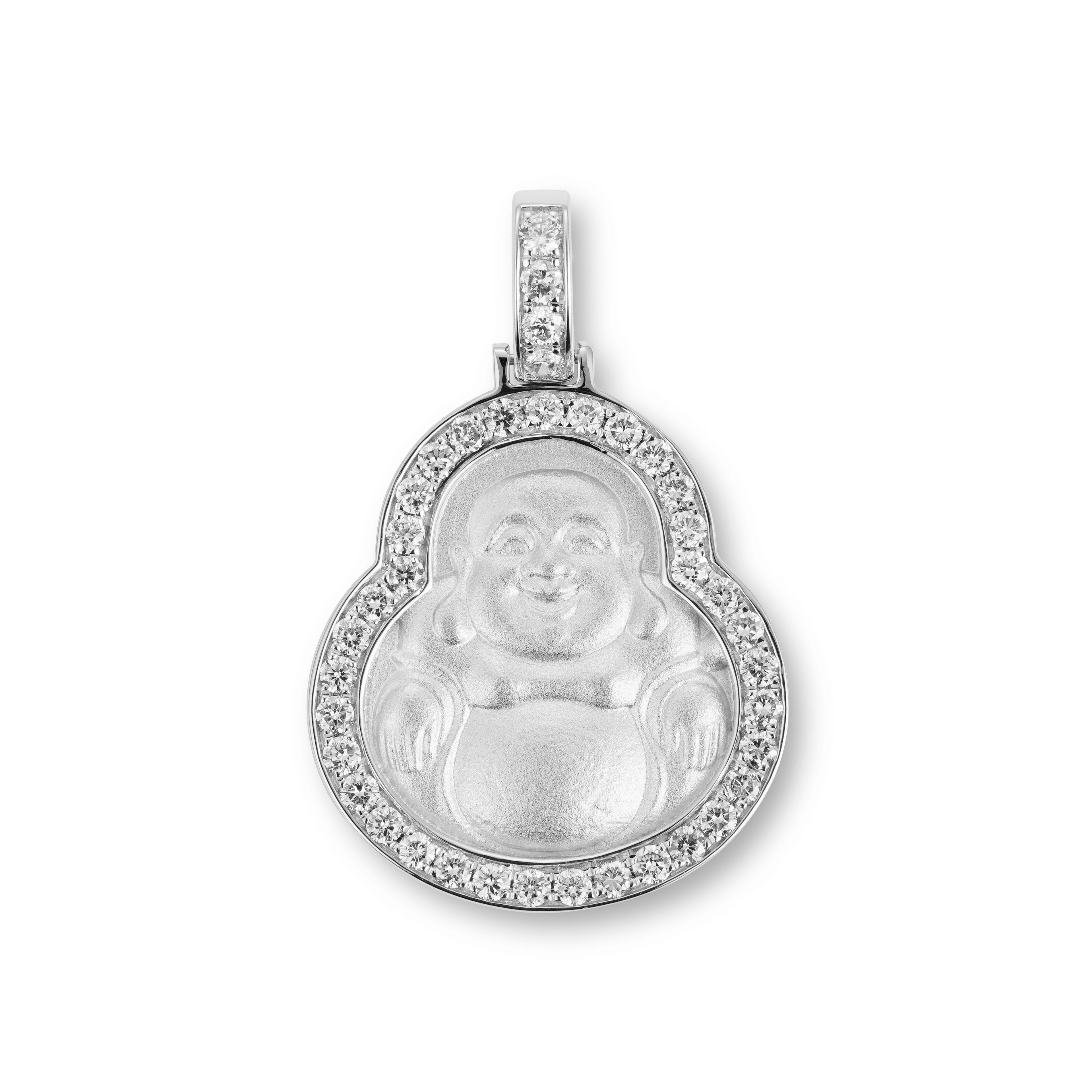 Golden Buddha Diamond Pendant