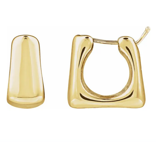 14K Yellow Electroform 20 mm Hoop Earrings.     Item # 689254:600:P